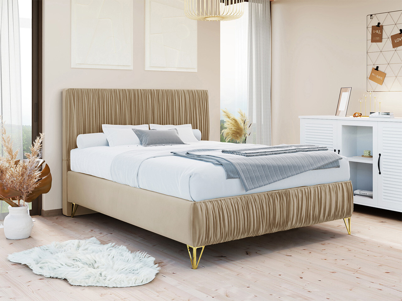 Postelja Logan 112 (Amor Velvet 4304)