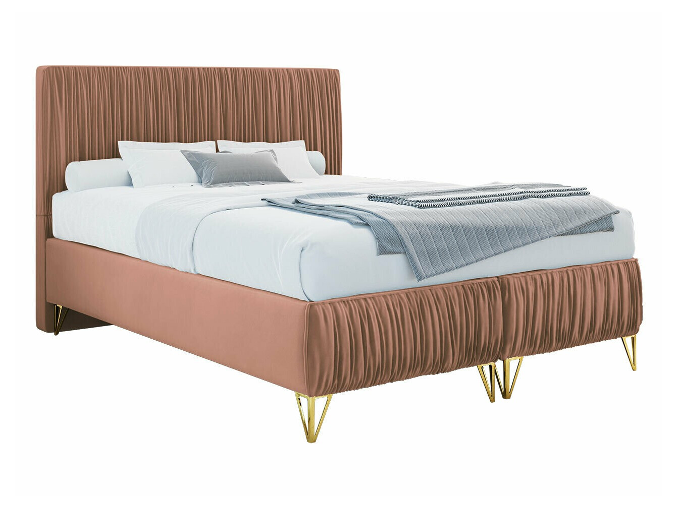Boxspring postelja Logan 112 (Amor Velvet 4328)