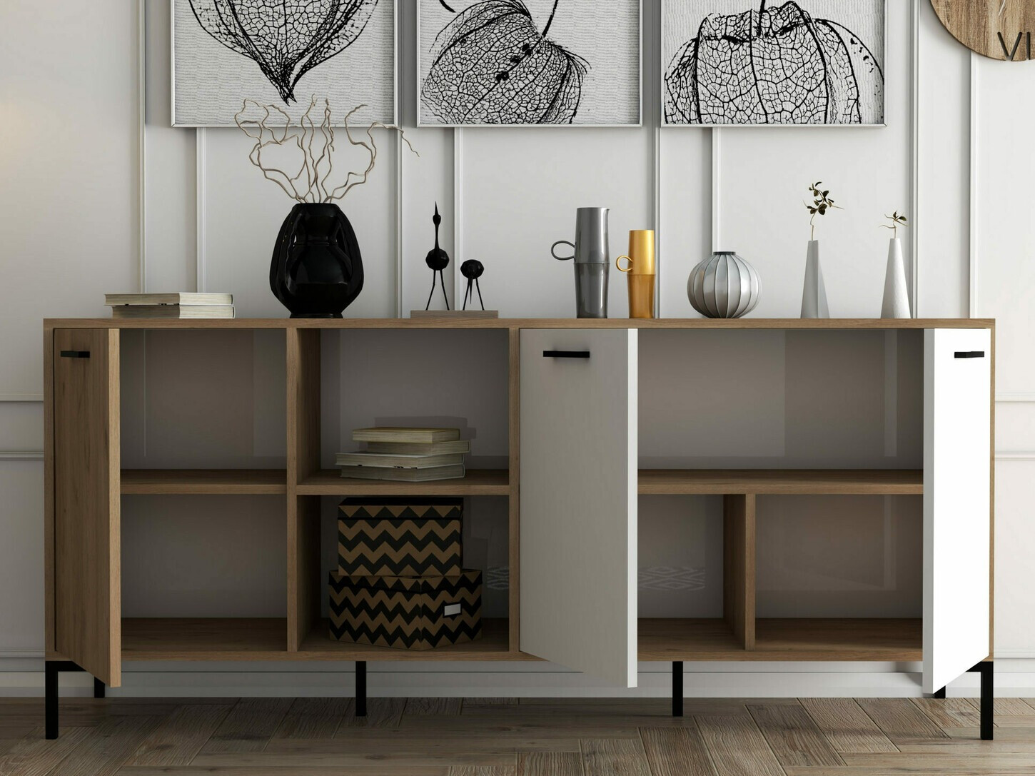 Omarica Nolcava 101 (Bela + Hrast)