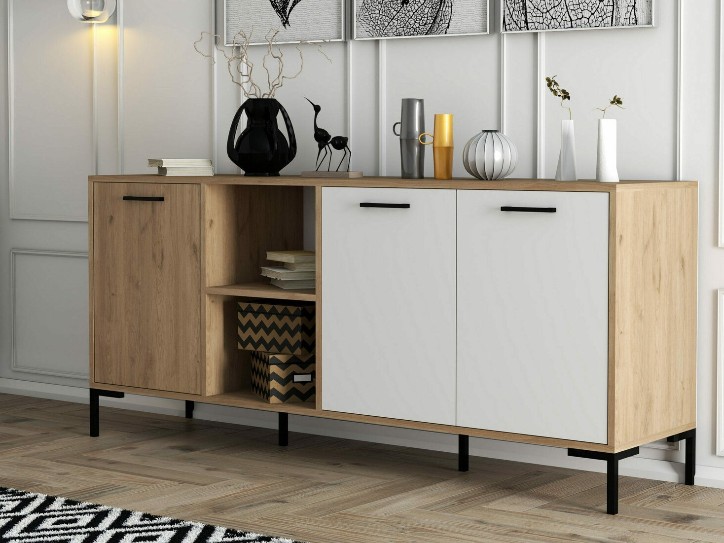 Omarica Nolcava 101 (Bela + Hrast)