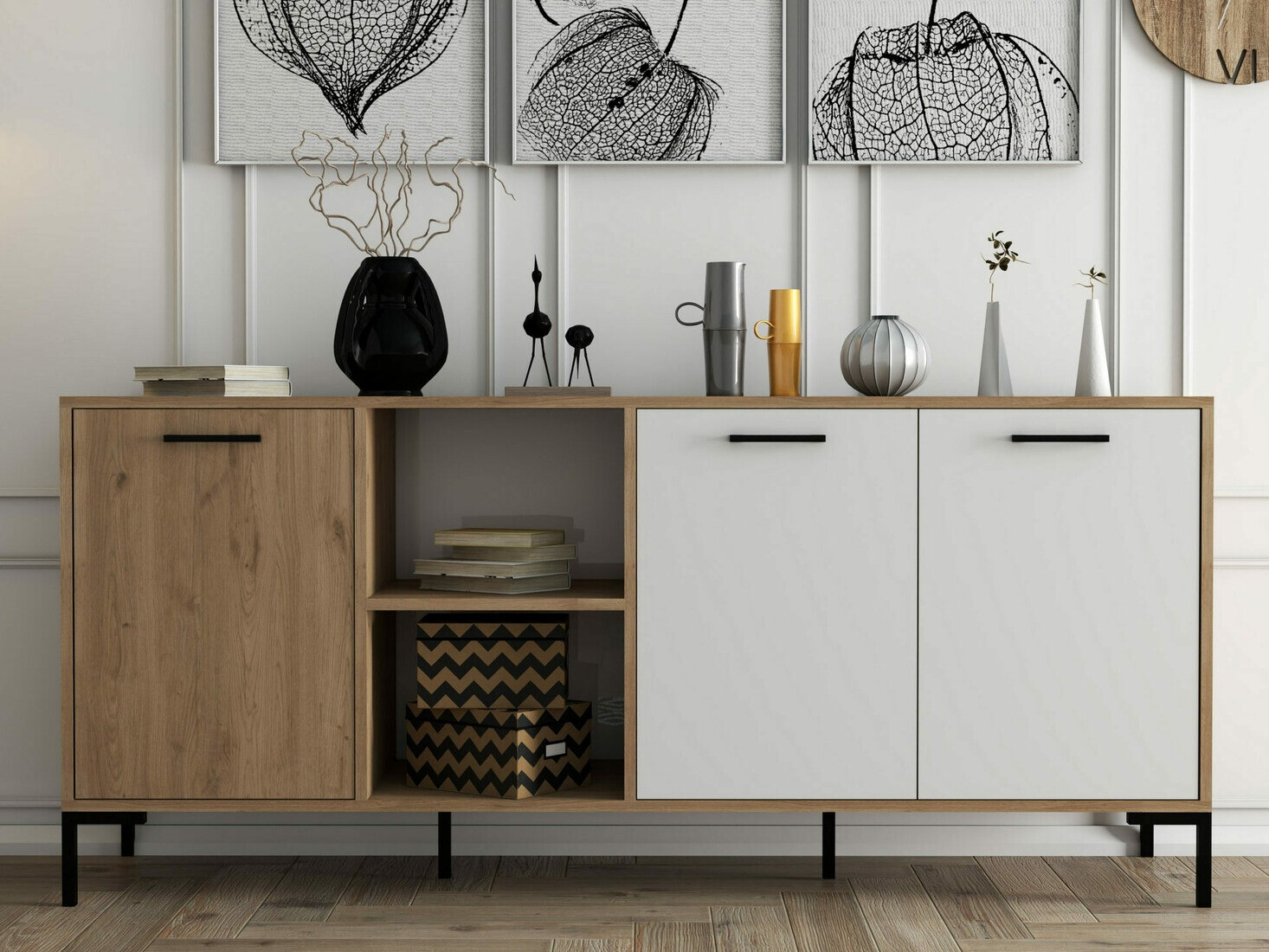 Omarica Nolcava 101 (Bela + Hrast)