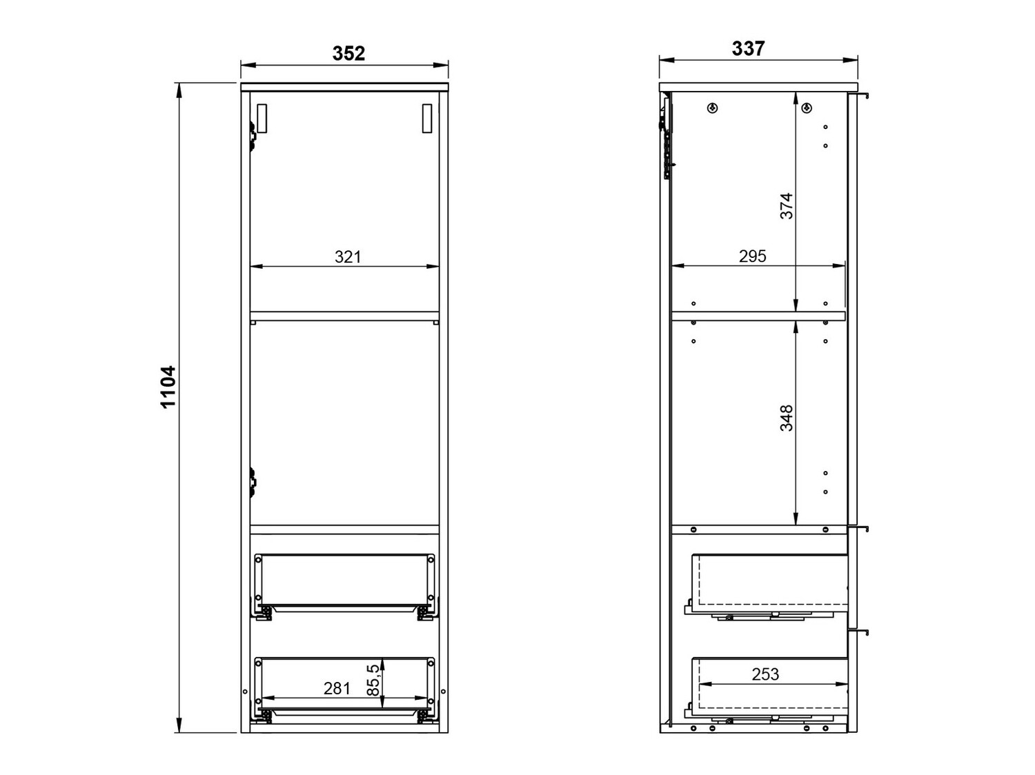 Stenska kopalniška omarica Temeli 102