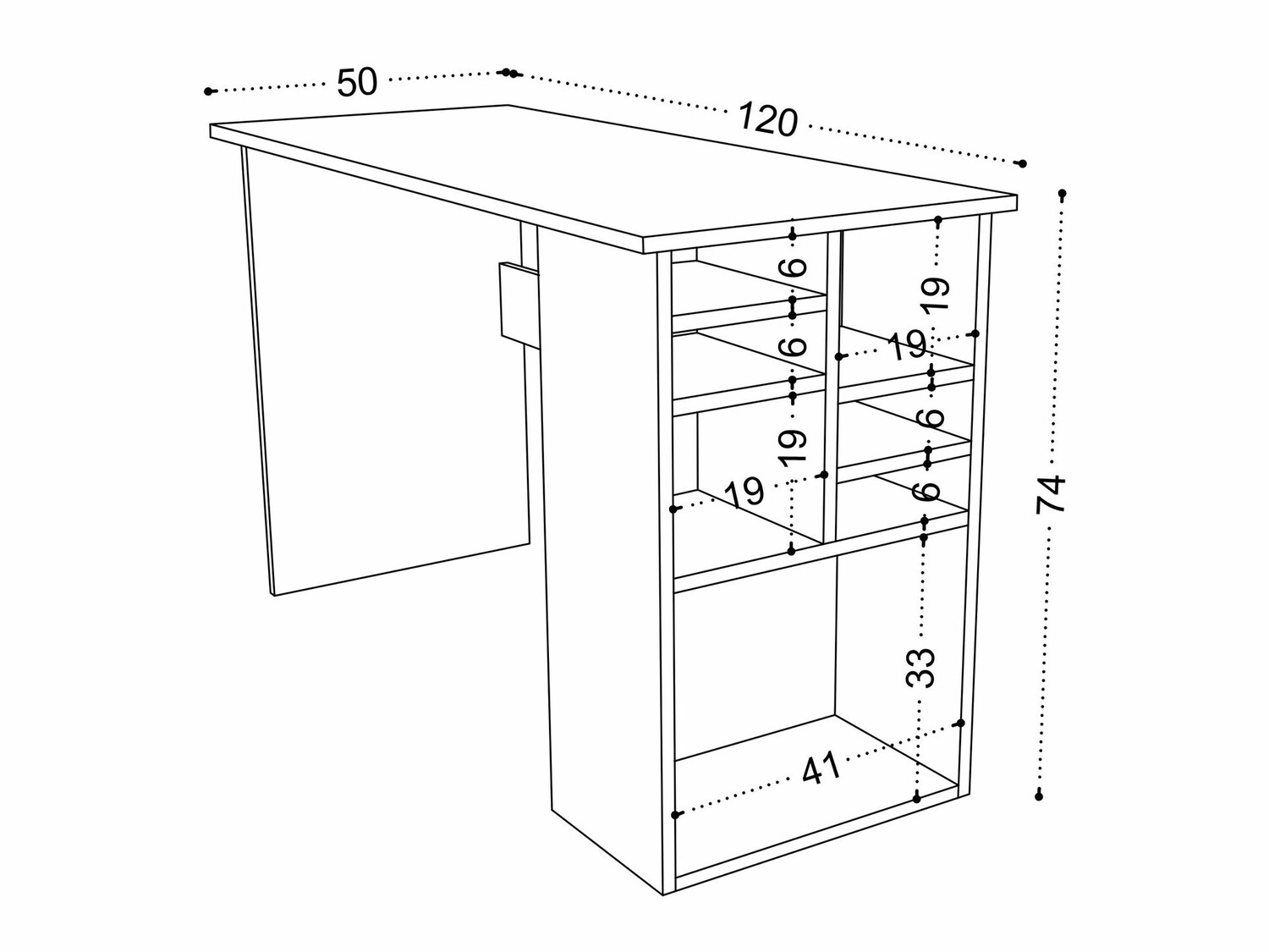 Pisalna miza Kailua 662