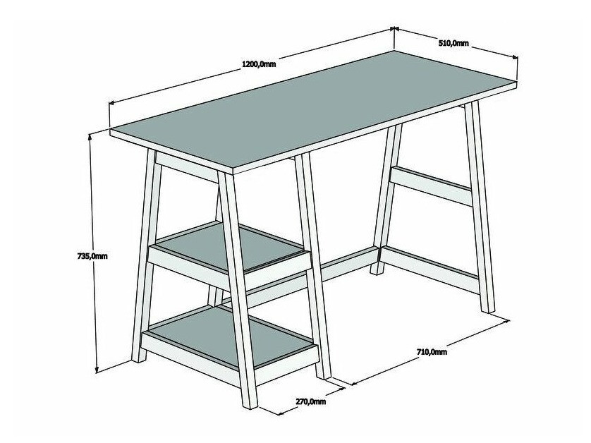 Pisalna miza Kailua 862