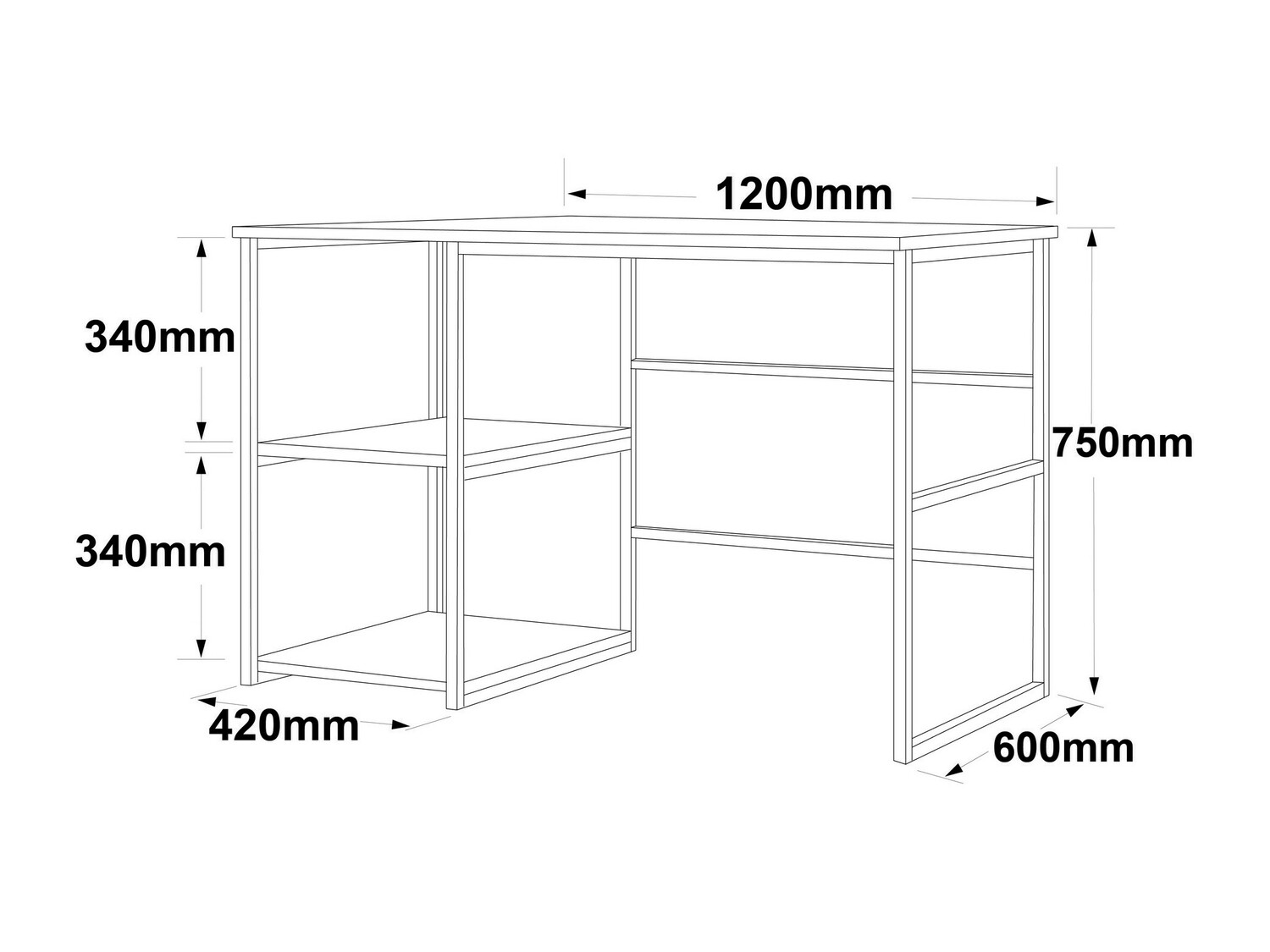 Pisalna miza Kailua 668 (Zlata + Beli marmor)
