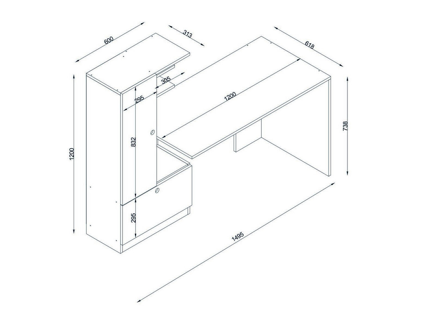 Pisalna miza Kailua 689