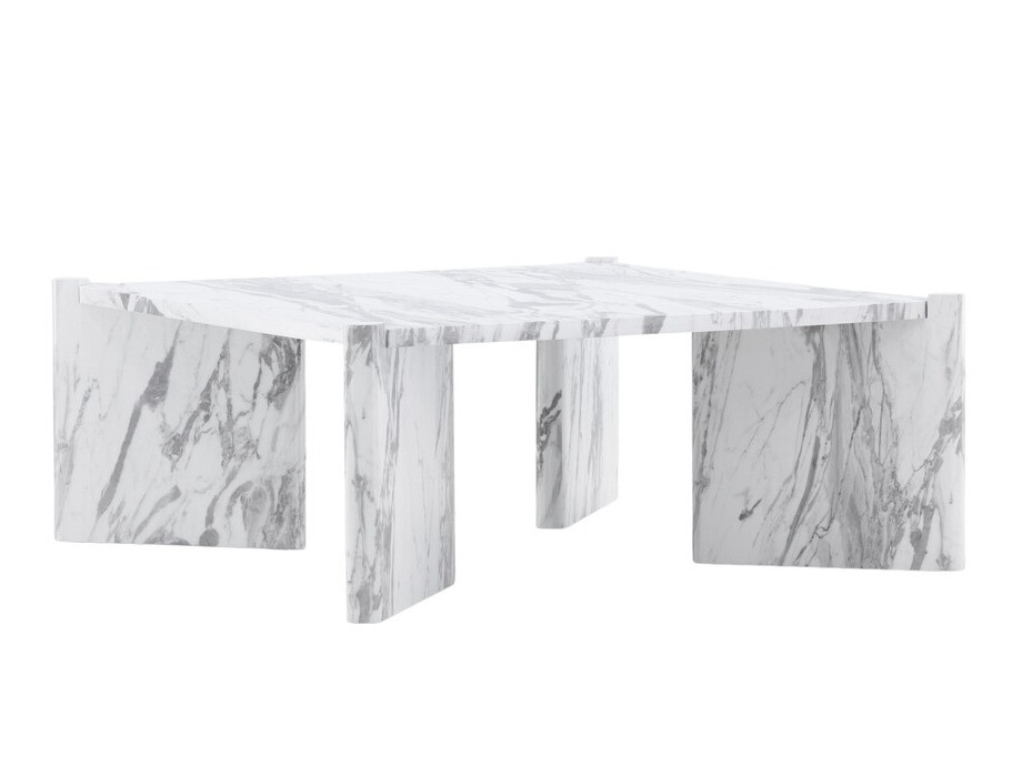 Klubska mizica Dallas 4198 (Beli marmor)