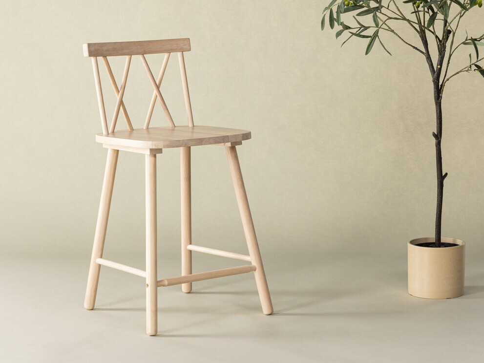 Srednje visok barski stol Dallas 4202 (Svetlo rjava)