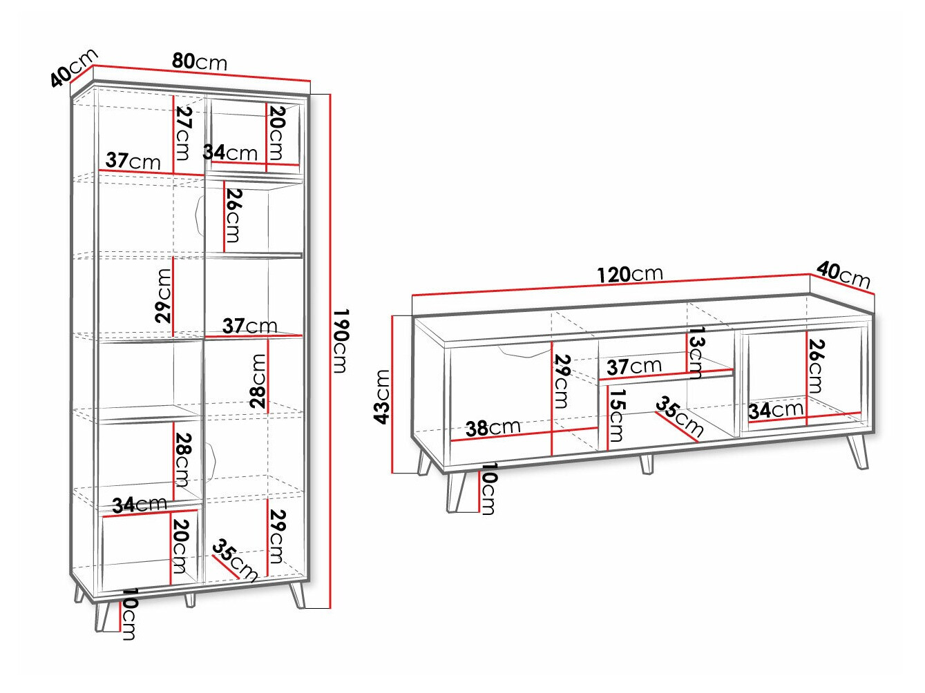 Komplet pohištva za otroško sobo Domvera 120