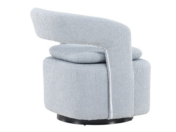 Fotelj Dallas 3170 (Svetlo modra + Črna)