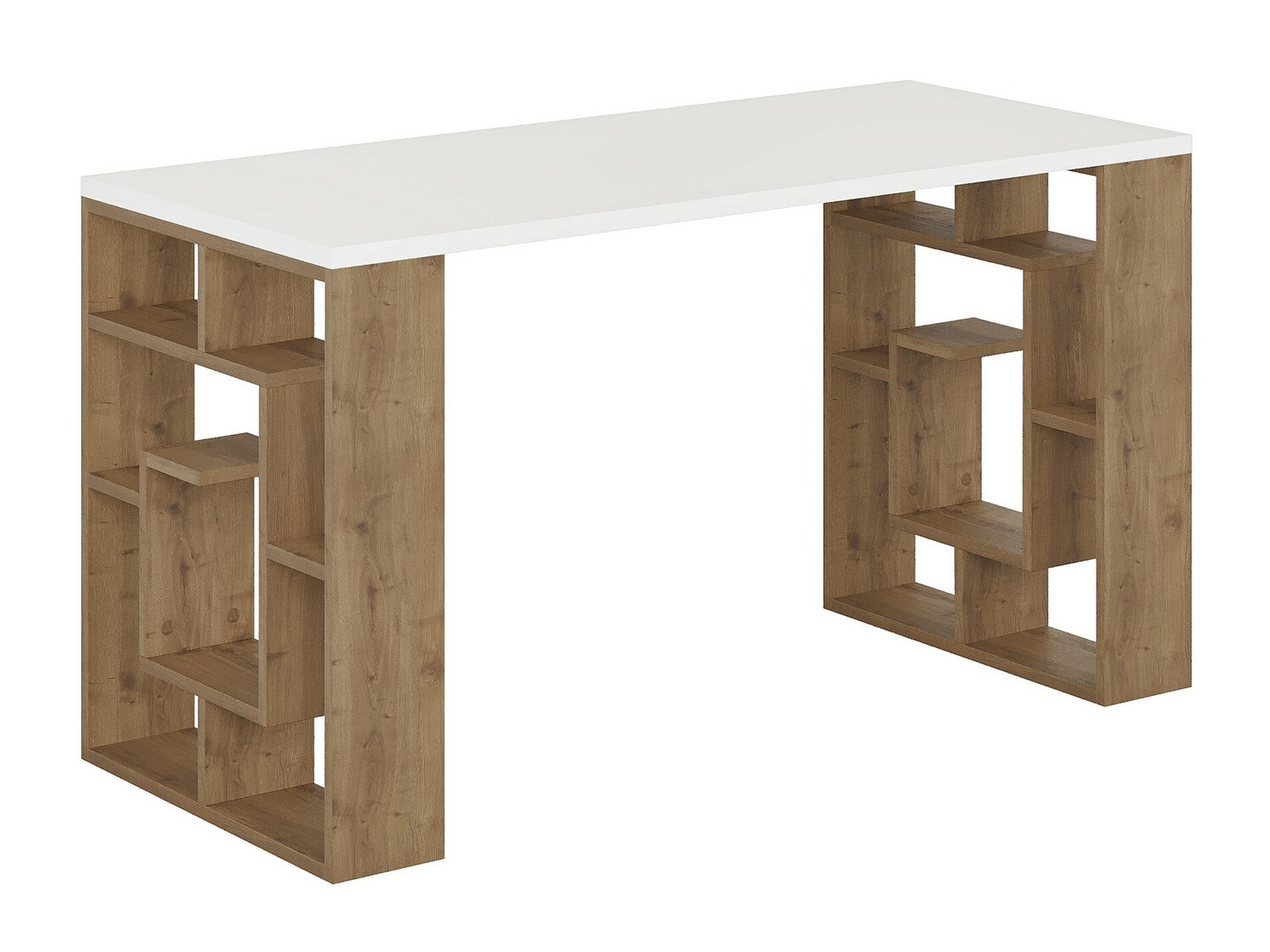 Pisalna miza Kailua 813 (Bela + Temen hrast)