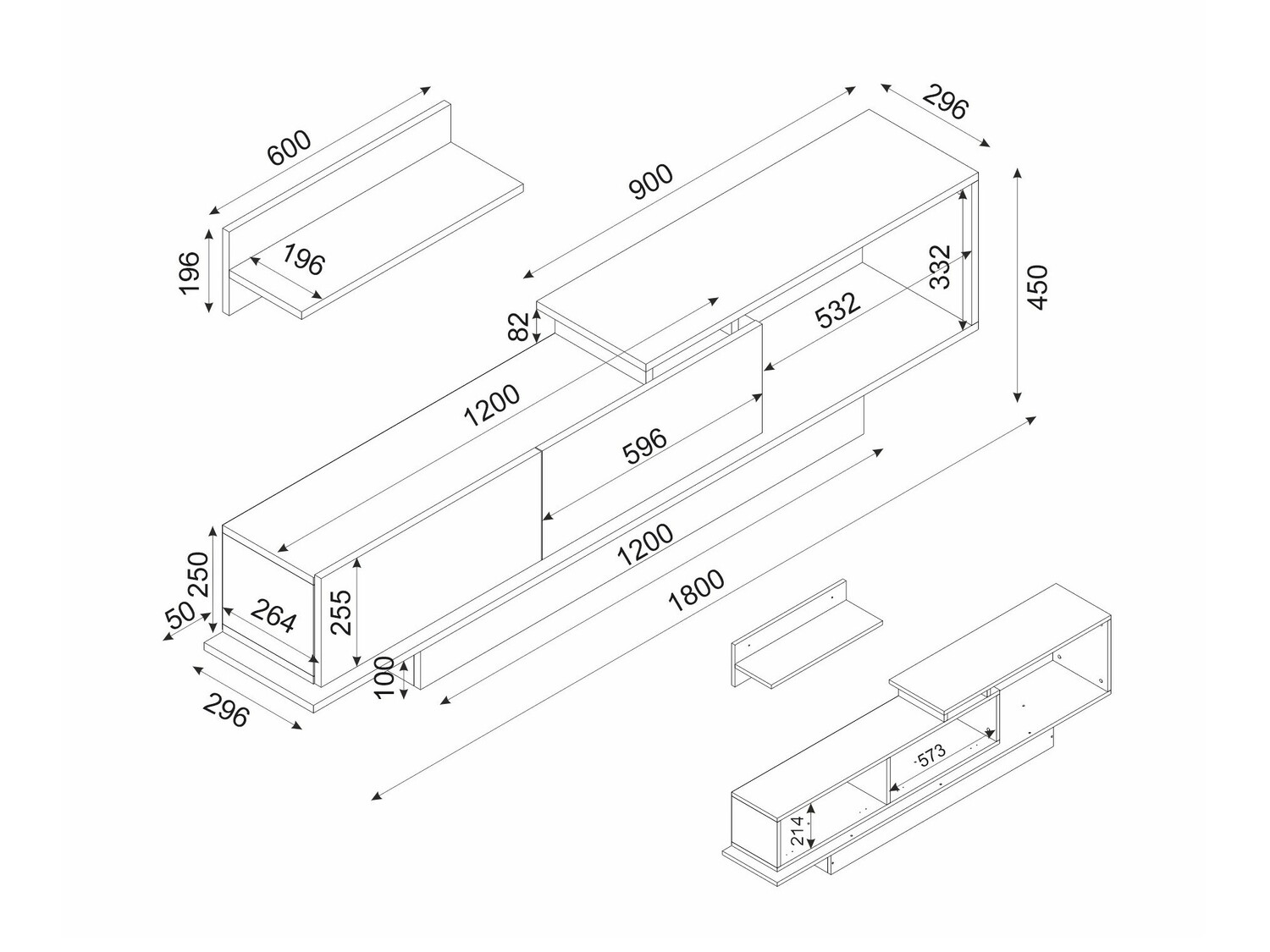 TV-omarica Kailua 849 (Bela)