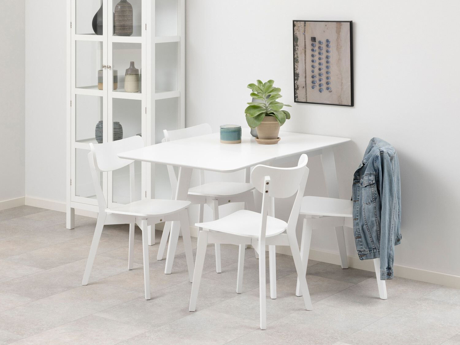 Jedilniški komplet Norsica 710 (Bela)