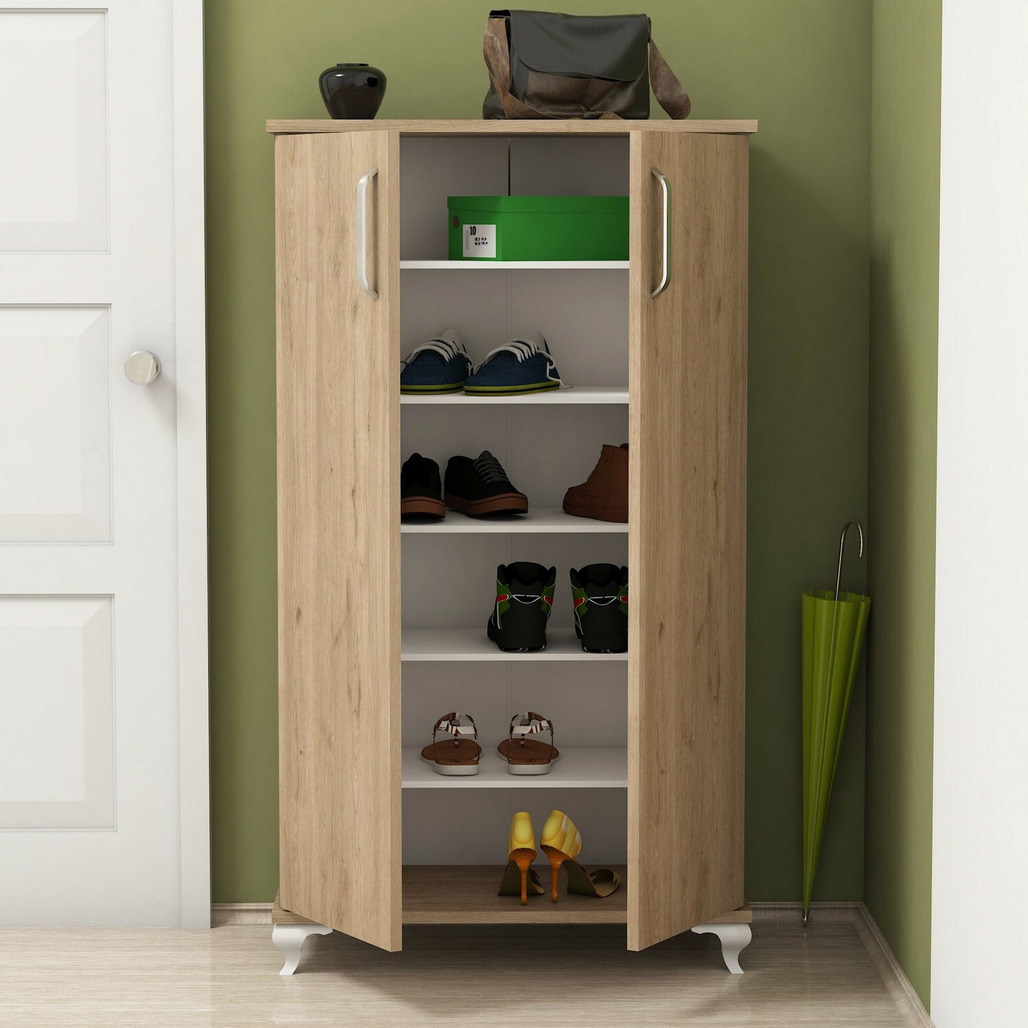 Regal za čevlje Kailua 1029 (Oreh)