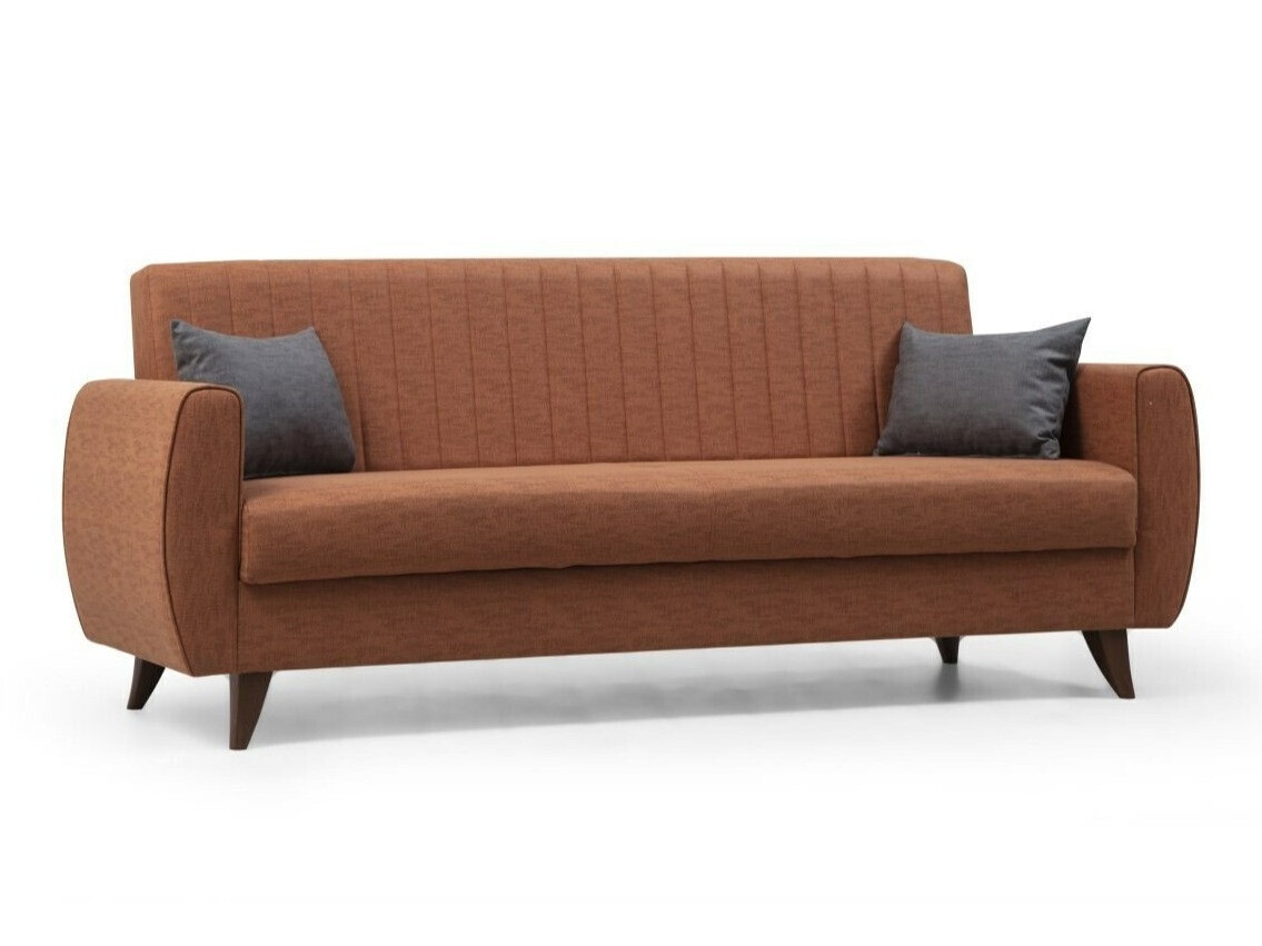 Raztegljiv kavč Altadena 597 (Temno oranžna)