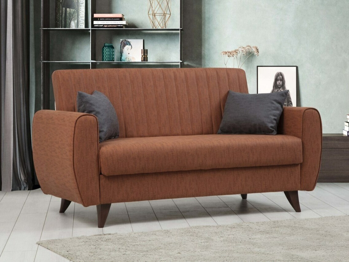 Raztegljiv kavč Altadena 599 (Temno oranžna)