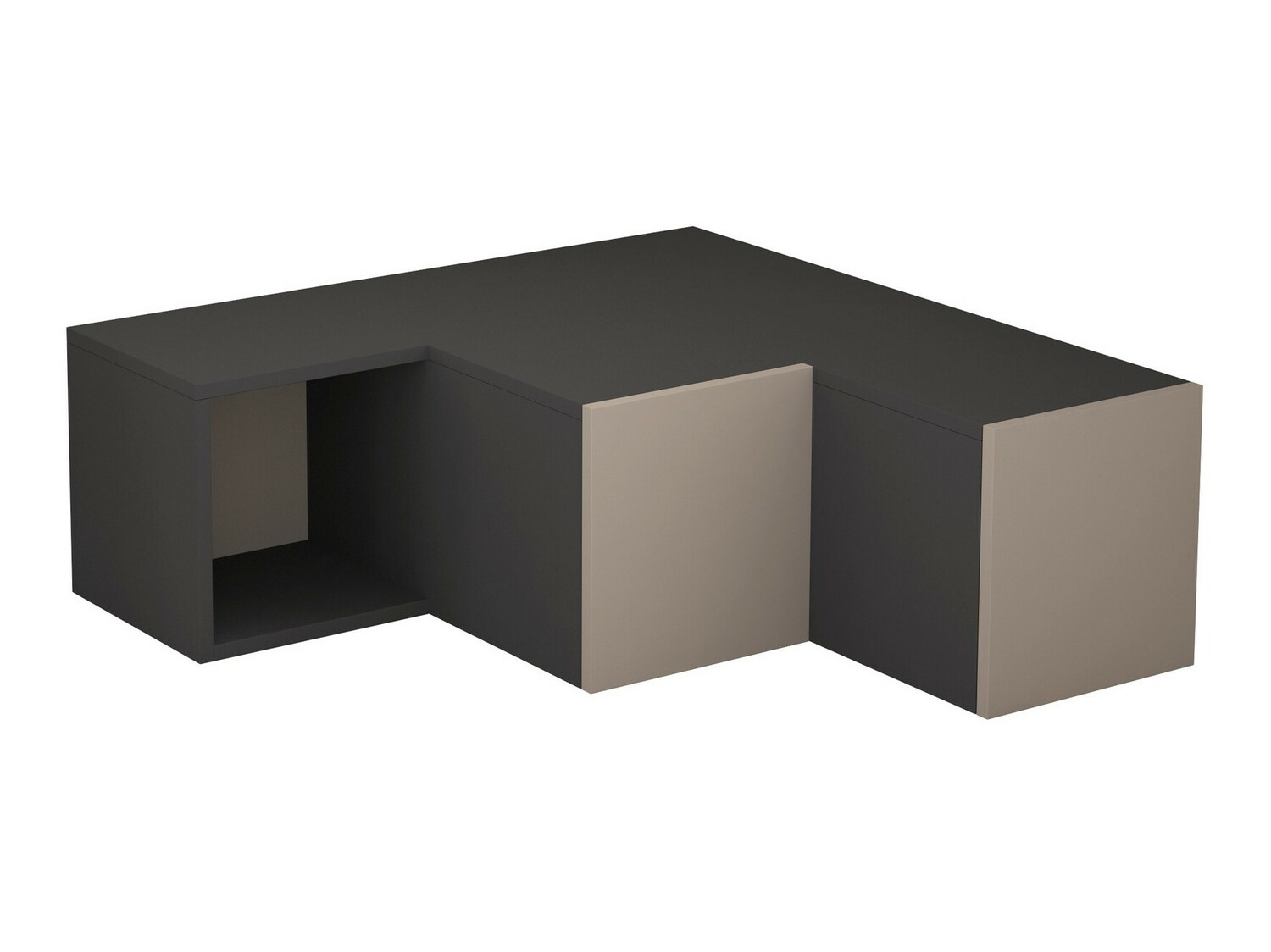 TV-omarica Kailua 1058 (Antracit + Svetlo rjava)