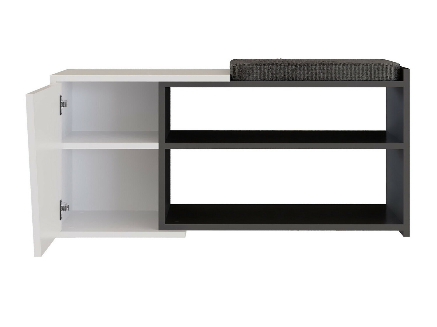 Regal za čevlje Kailua 1081 (Bela + Antracit)