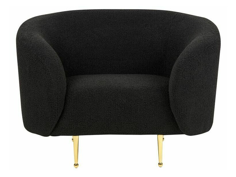 Fotelj Berwyn 122 (Črna + Zlata)
