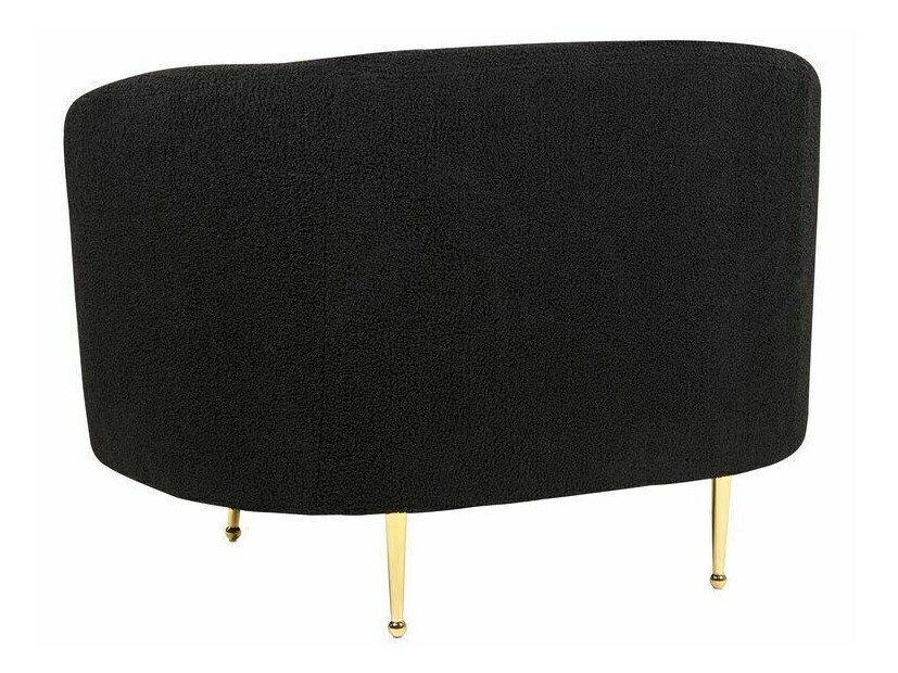 Fotelj Berwyn 122 (Črna + Zlata)