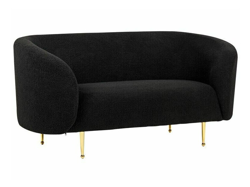 Komplet oblazinjenega pohištva Berwyn 124 (Črna + Zlata)