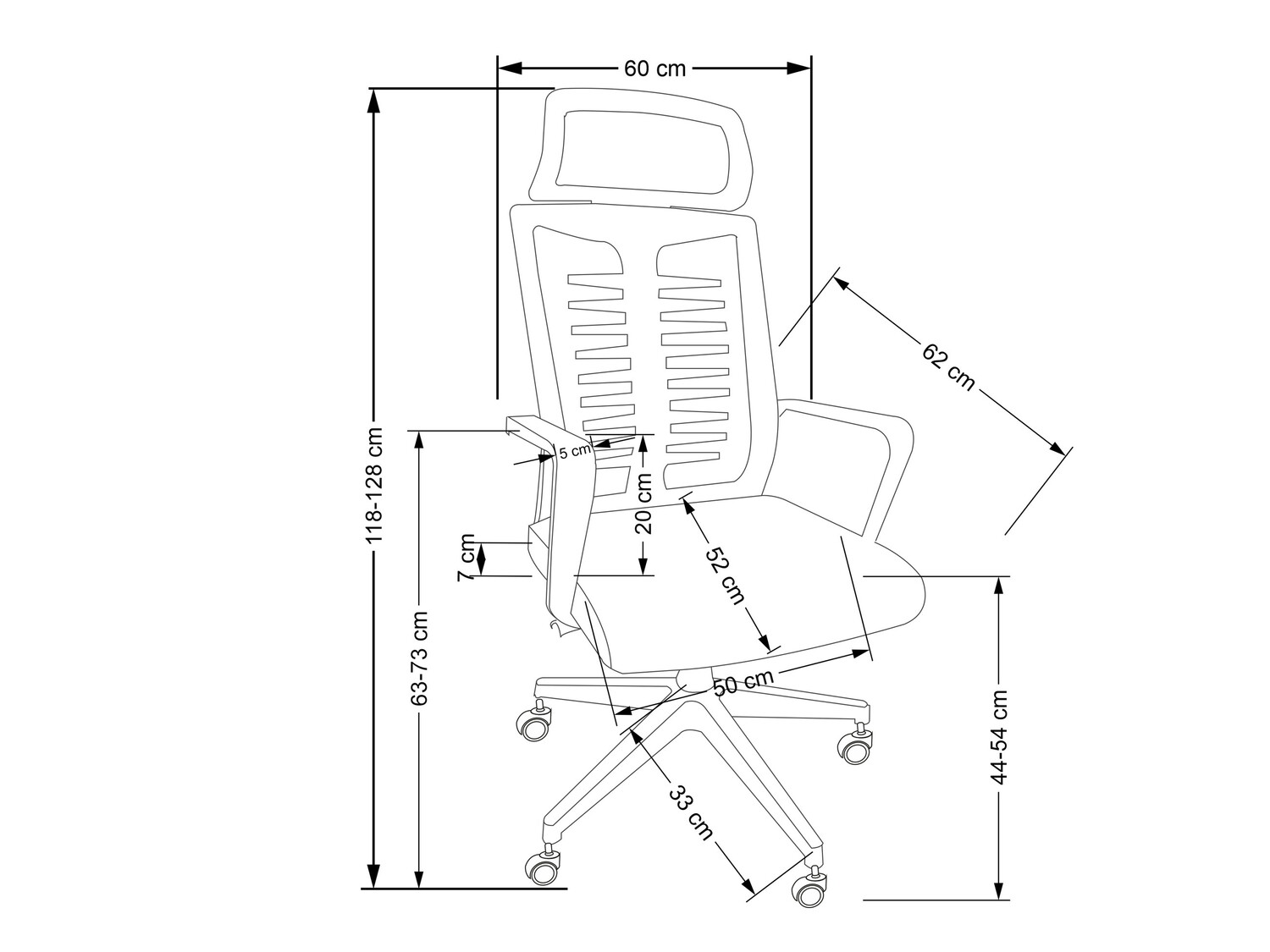 Pisarniški stol Houston 1571