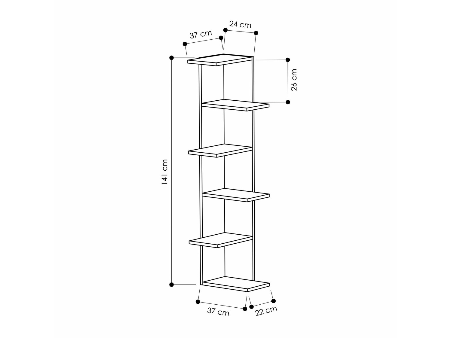 Kotna polica Kailua 1160