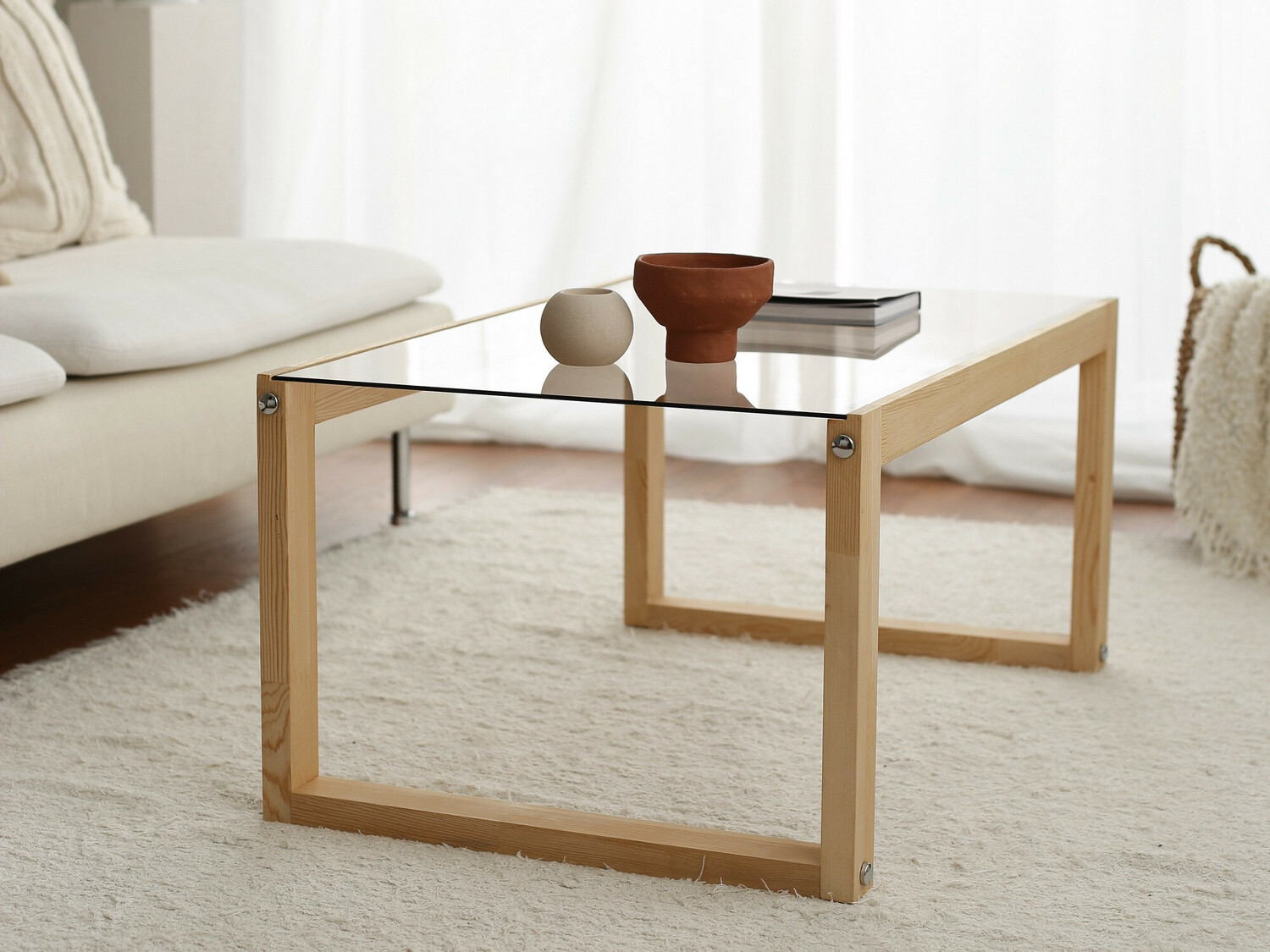 Klubska mizica Kailua 1179 (Svetlo rjava)