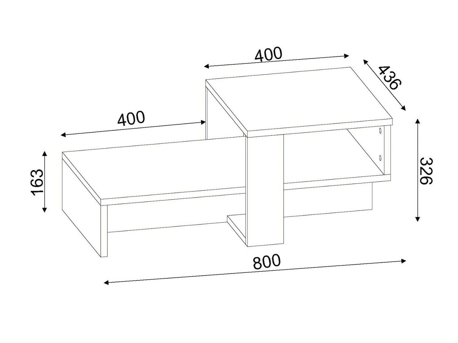 Klubska mizica Kailua 1185