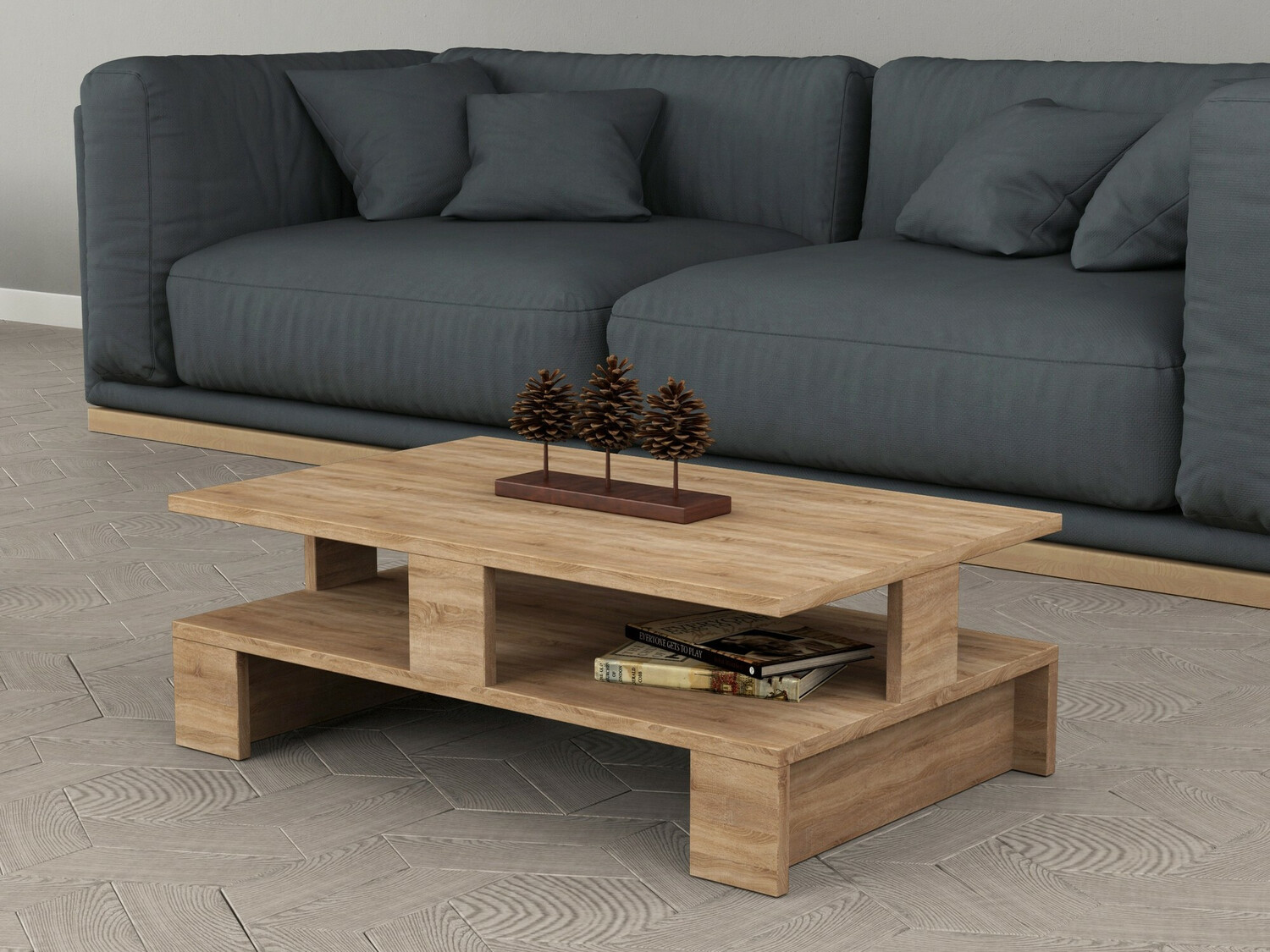 Klubska mizica Kailua 1216 (Hrast)