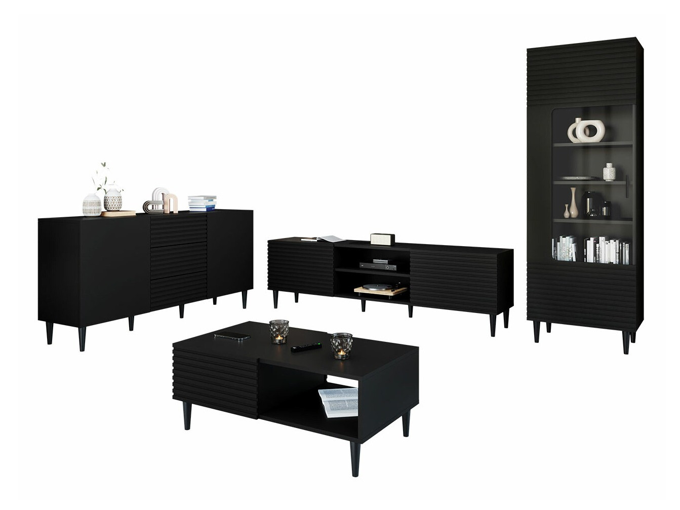 Dnevni prostor Comfivo Mavmono 108 (Črna)