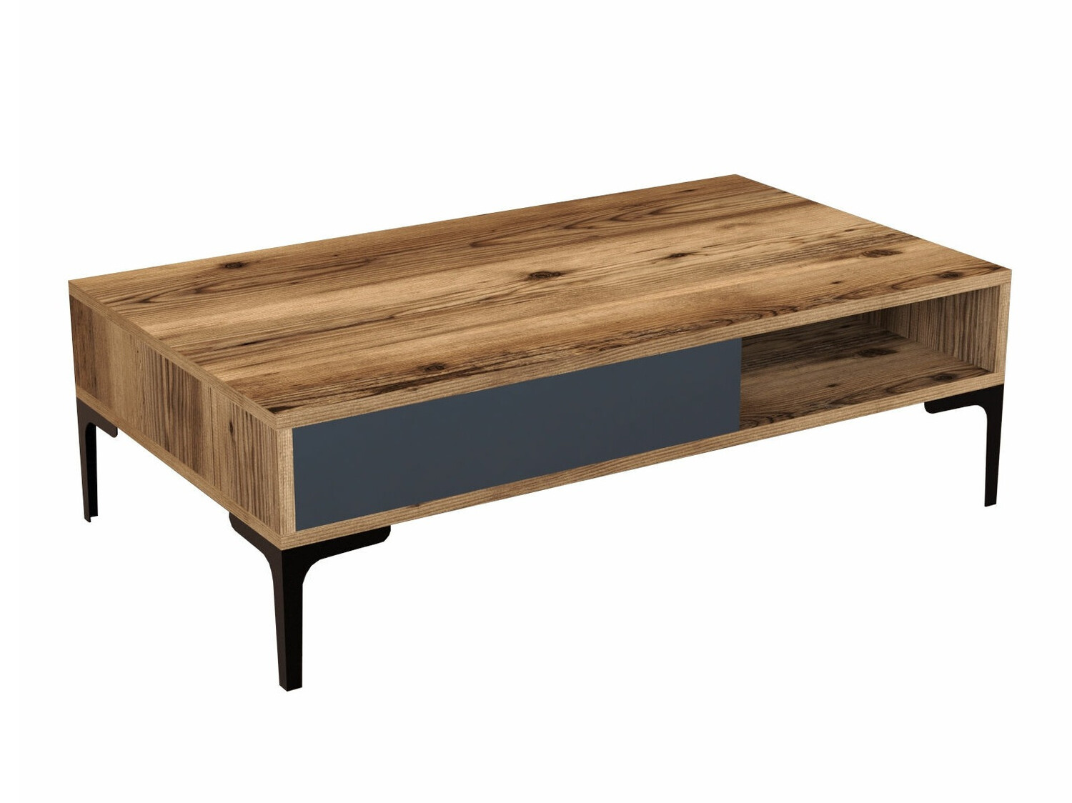 Klubska mizica Kailua 1239 (Antracit + Oreh)