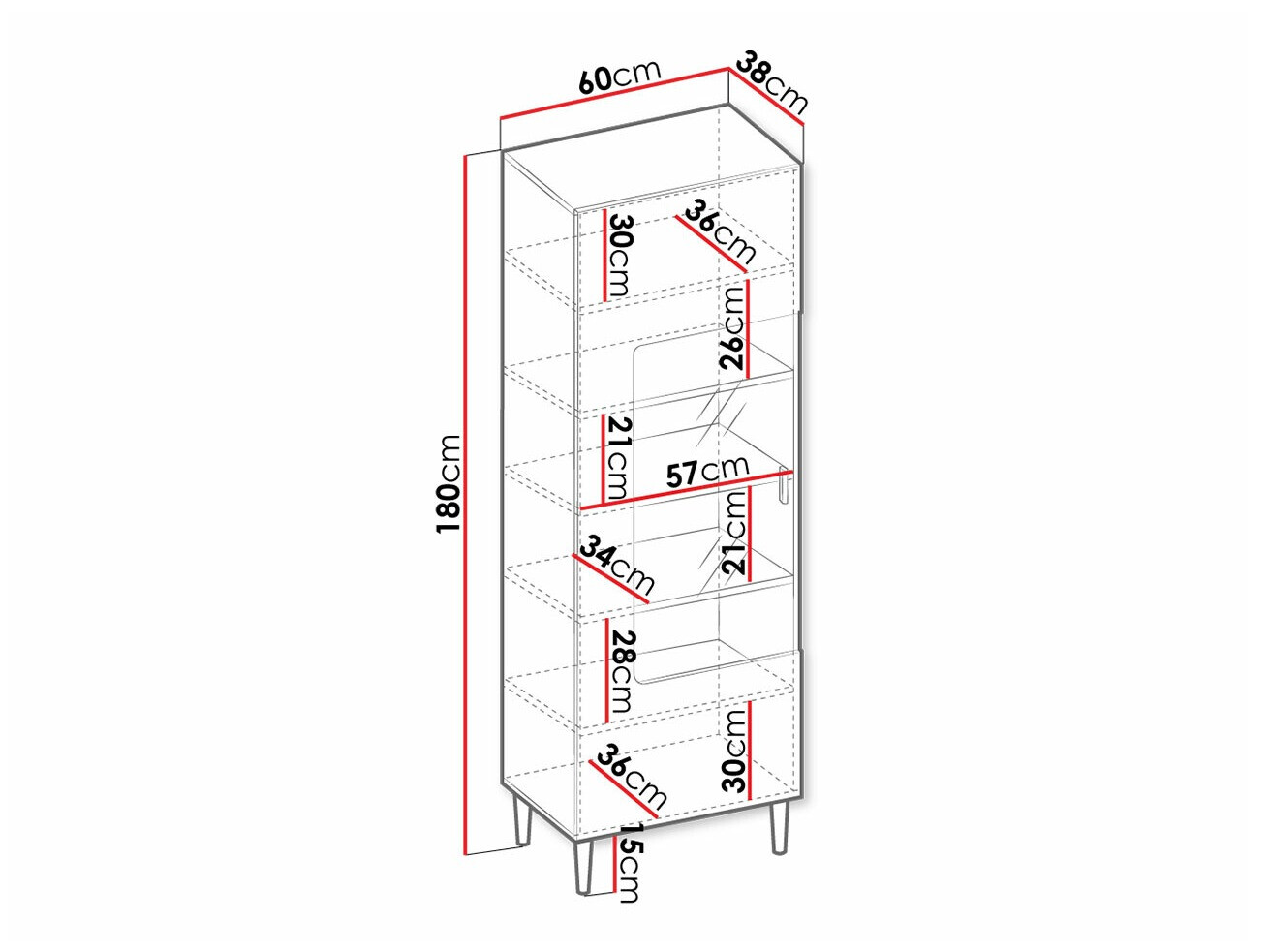 Regal Comfivo Mavmono 107 (Črna)