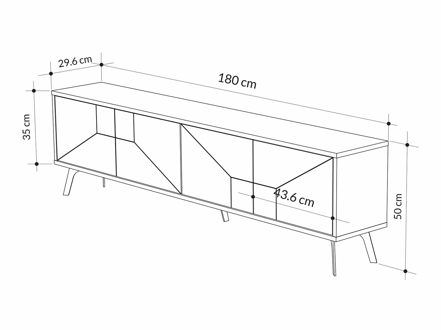 TV-omarica Kailua 1237 (Hrast)