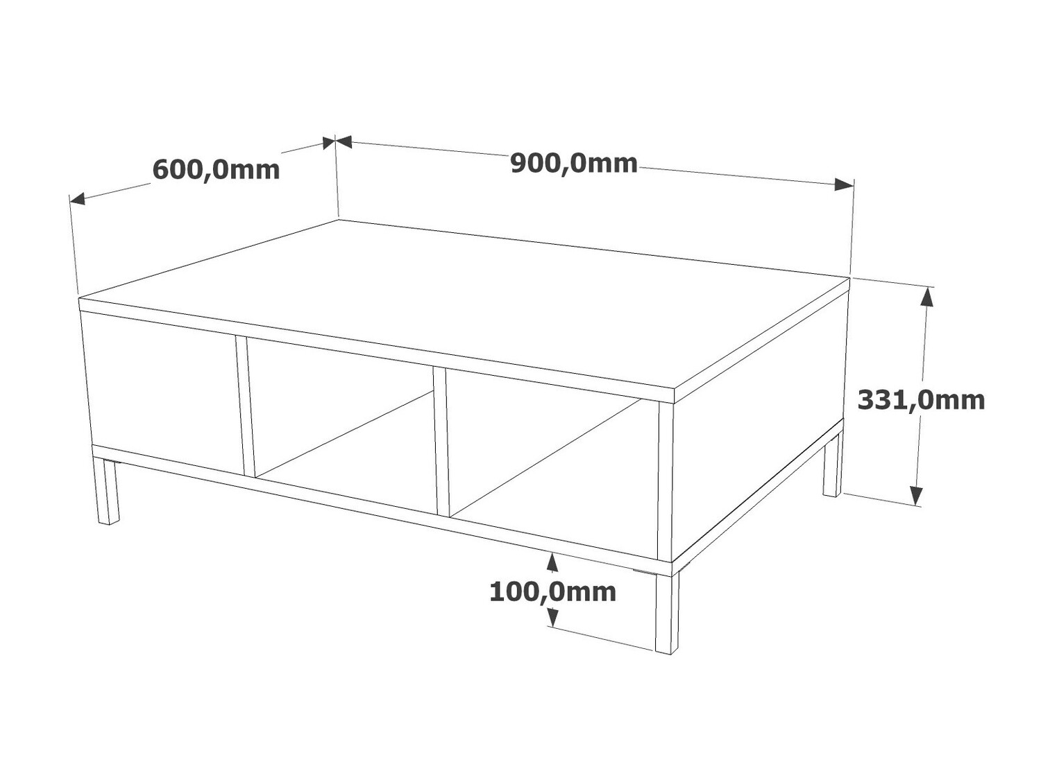 Klubska mizica Kailua 1261