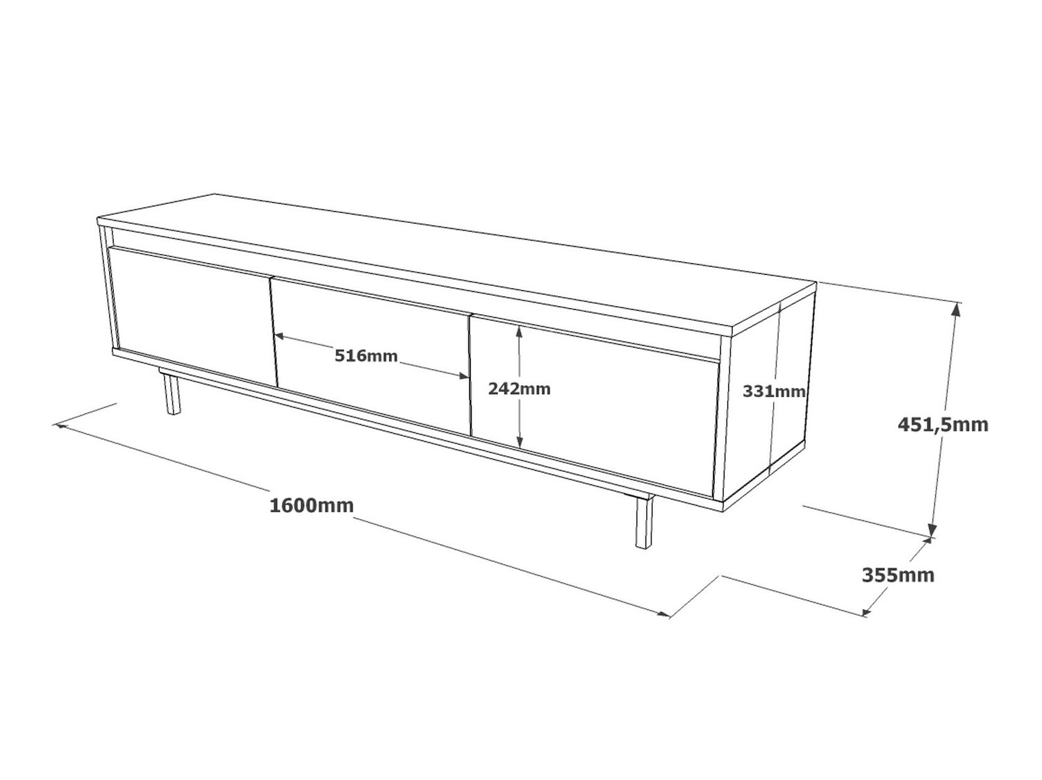 TV-omarica Kailua 1251 (Siva)