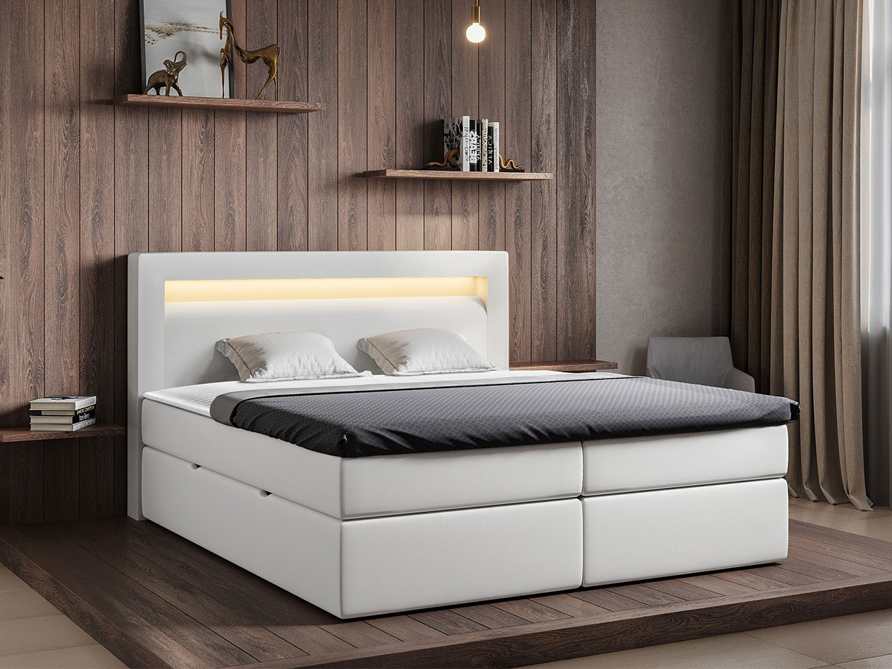 Boxspring postelja ComfiDream 181 (Soft 017)