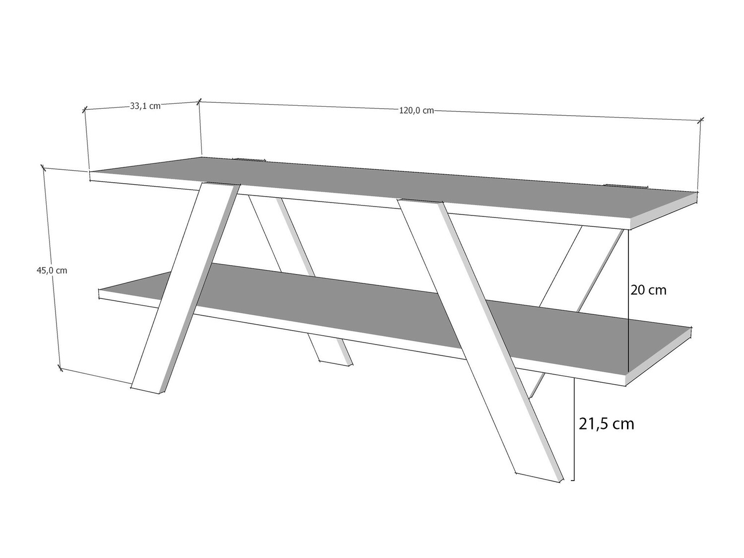 TV-omarica Kailua 1309 (Bela)