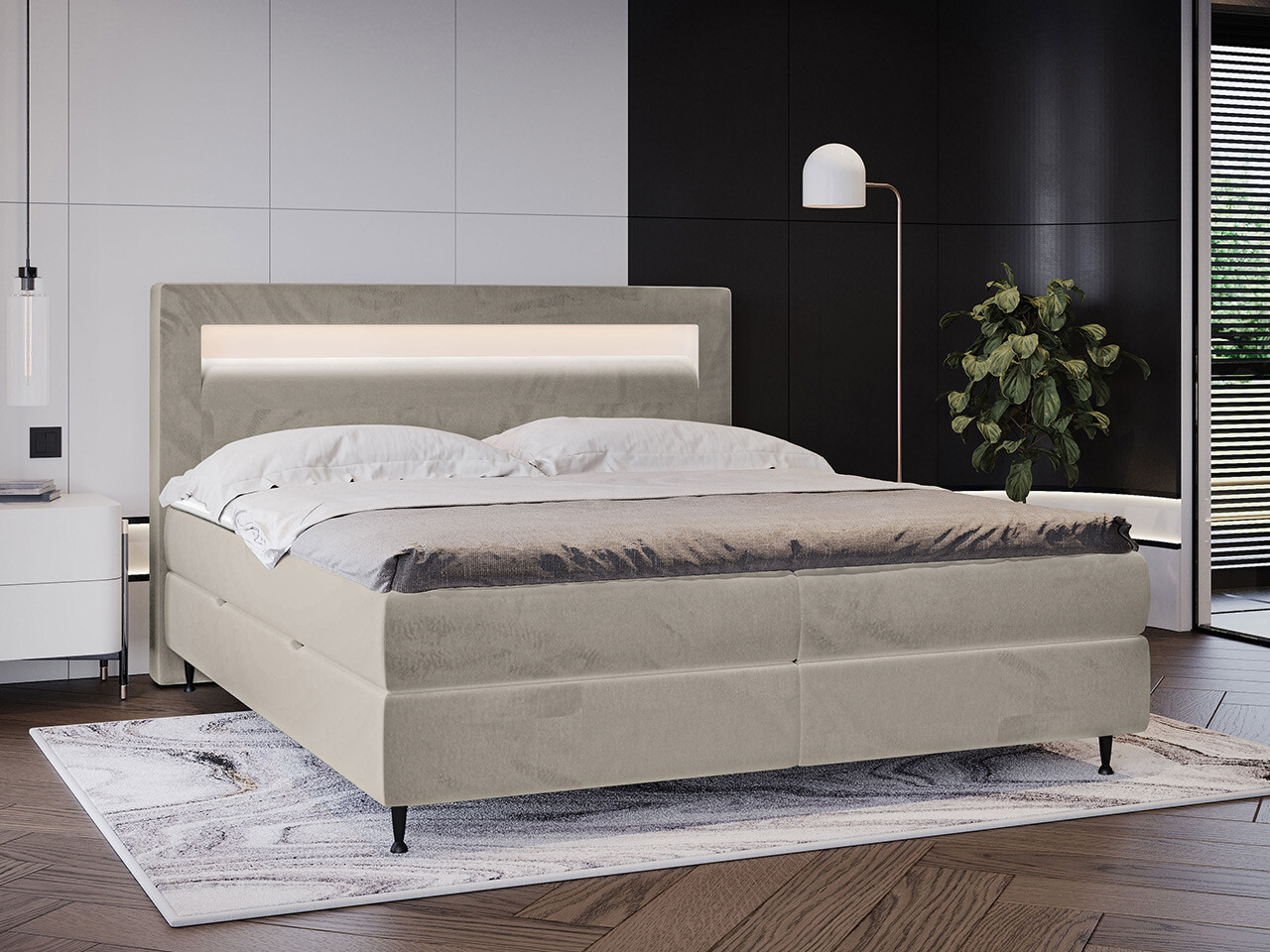 Boxspring postelja ComfiDream 182 (Fresh 01)