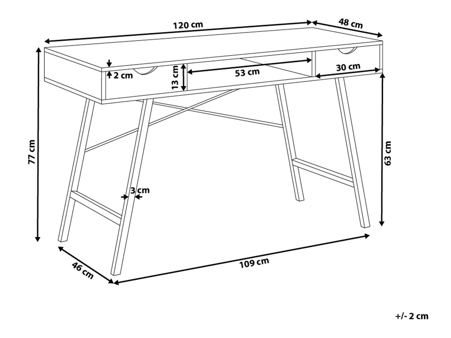 Pisalna miza Berwyn 151