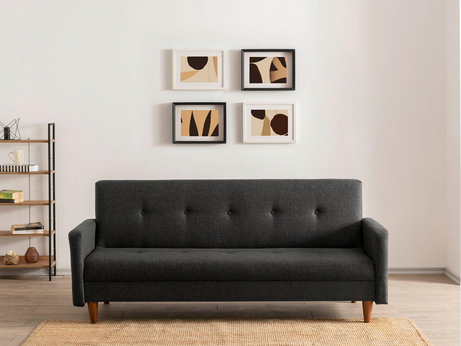 Raztegljiv kavč Altadena 298 (Temno siva)