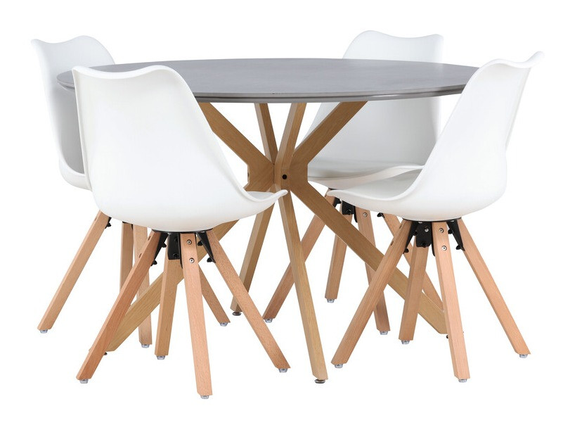 Jedilniški komplet Dallas 4237 (Bela)