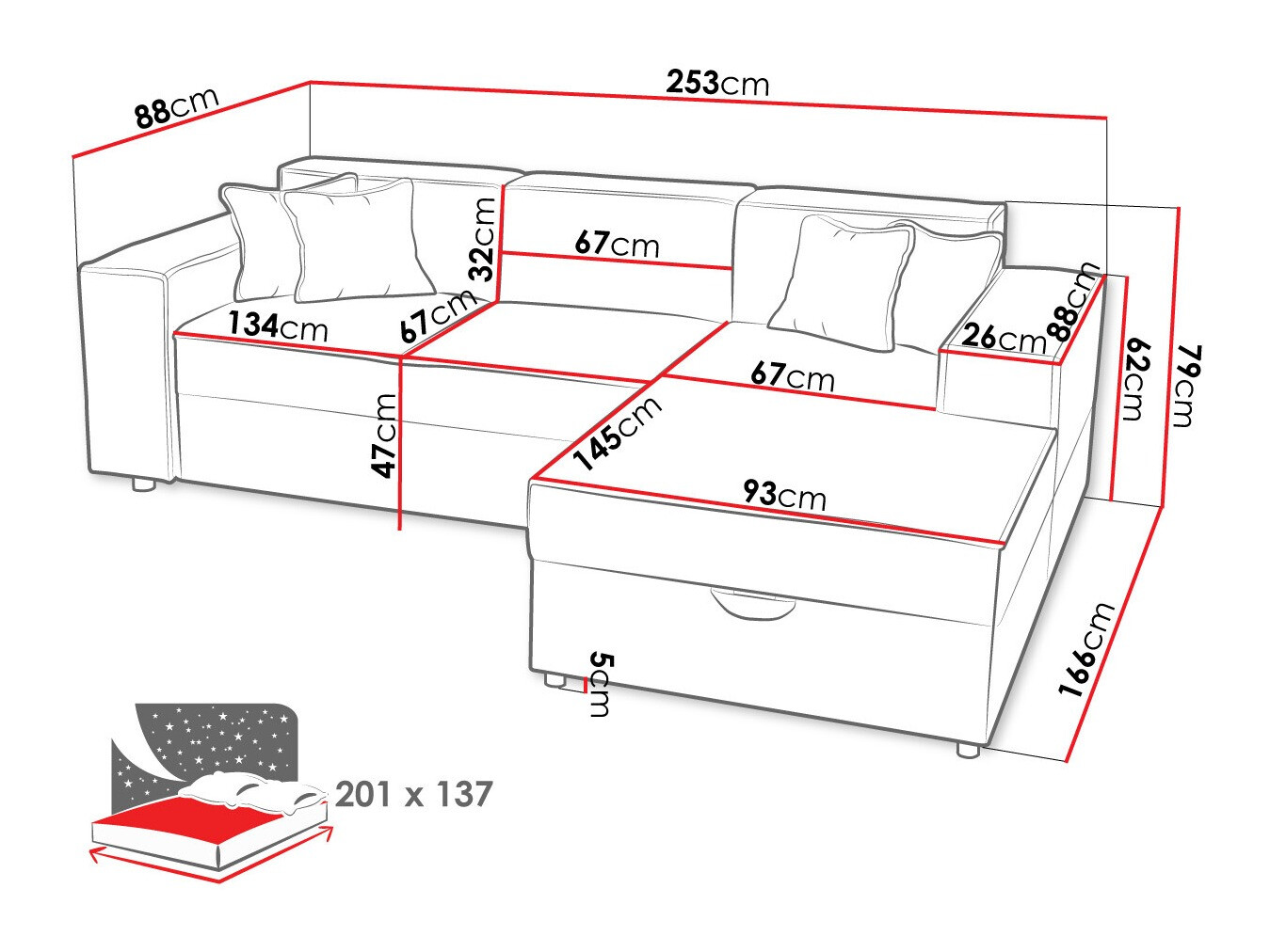 Kotna garnitura Clovis 116 (Poso 110)