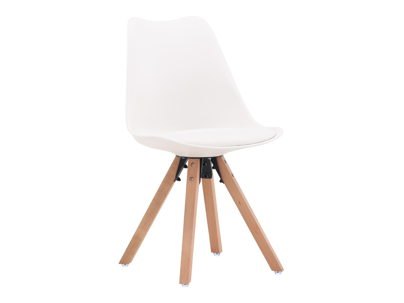 Jedilniški komplet Dallas 4244 (Bela + Svetlo rjava)