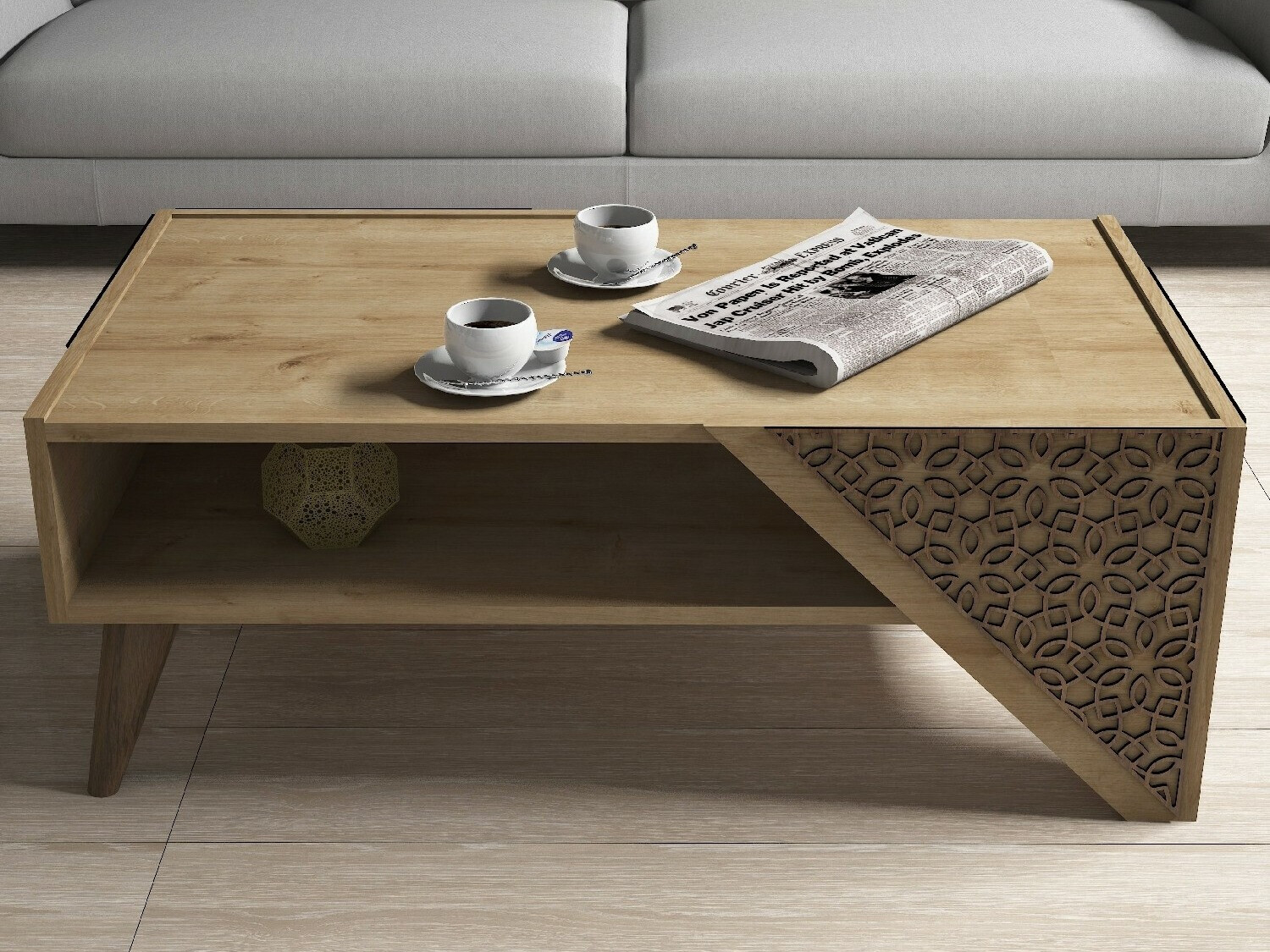 Klubska mizica Kailua 1375 (Hrast)