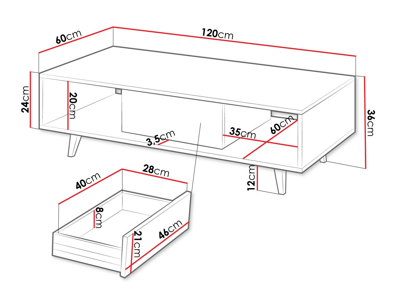 Klubska mizica Comfivo Romtori 104