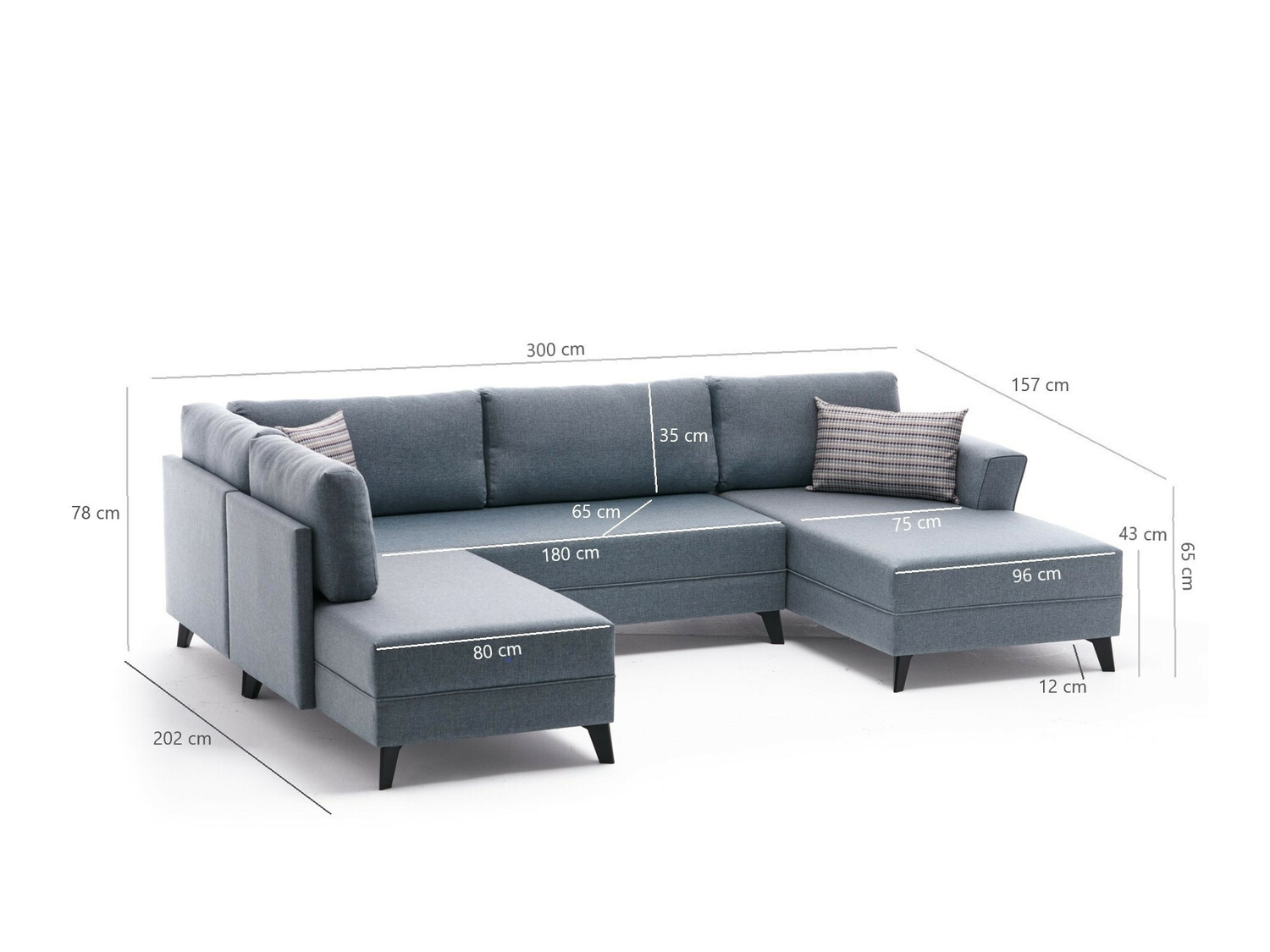 Kotna garnitura Altadena 315 (Siva)