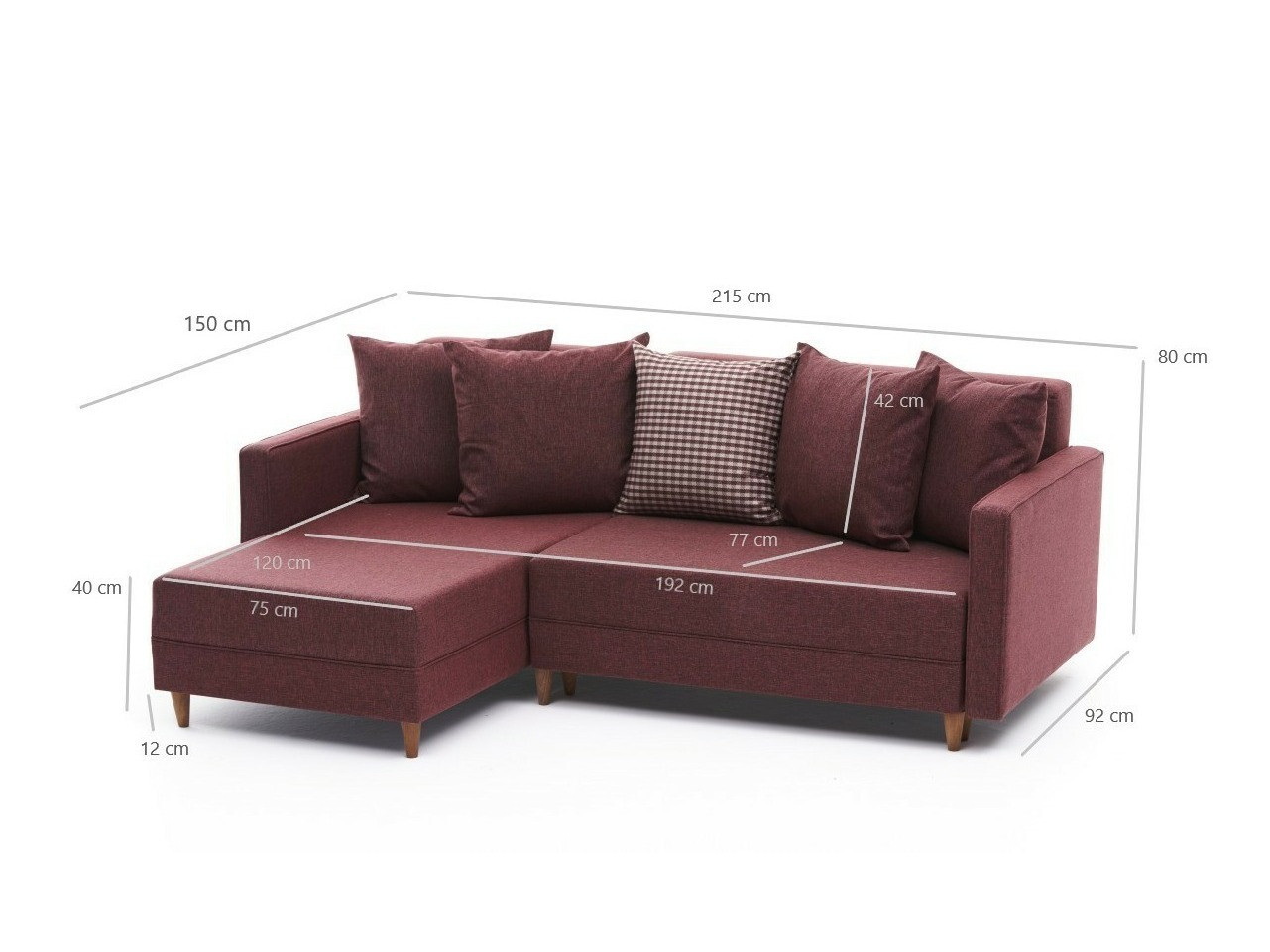 Kotna garnitura Altadena 317 (Bordeaux)