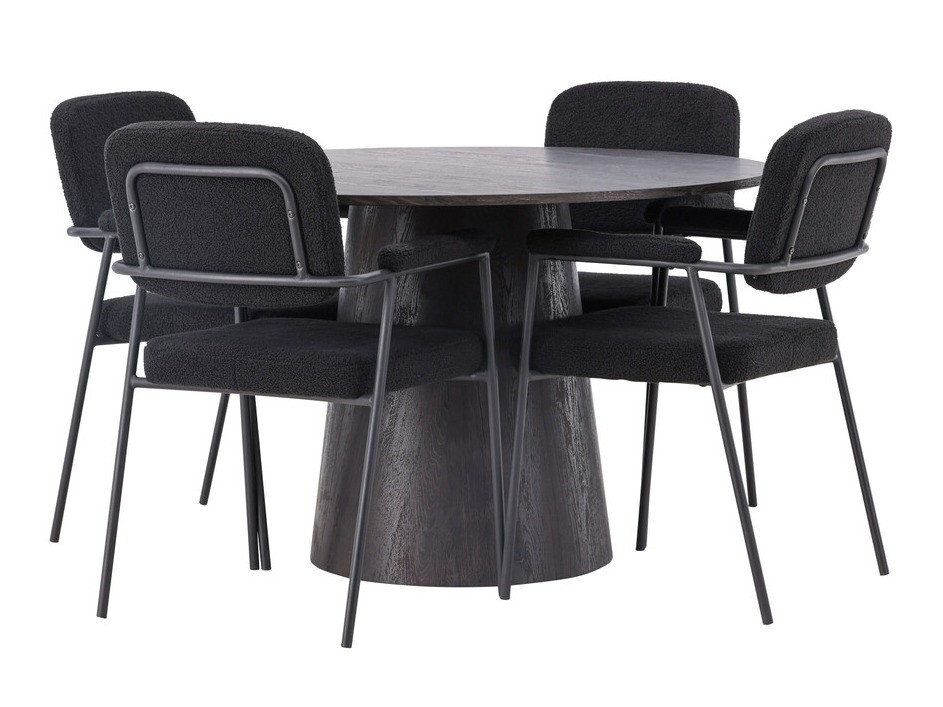 Jedilniški komplet Dallas 4250 (Temno rjava)