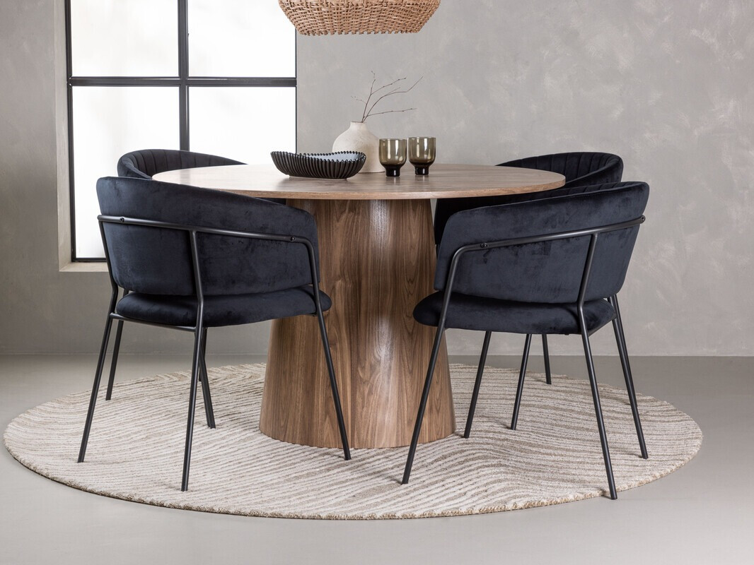 Jedilniški komplet Dallas 4254 (Rjava)